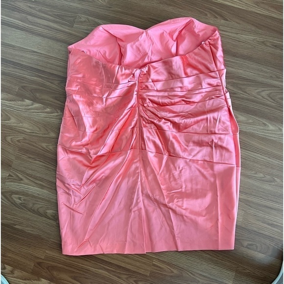 Davids Bridal Dress Plus Strapless Bridesmaid Prom - Picture 13 of 15